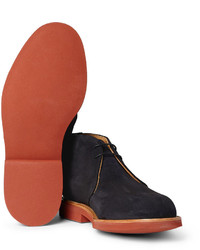 dunkelblaue Chukka-Stiefel aus Wildleder von Mark McNairy