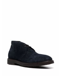 dunkelblaue Chukka-Stiefel aus Wildleder von Henderson Baracco