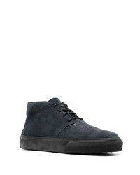 dunkelblaue Chukka-Stiefel aus Wildleder von Tod's