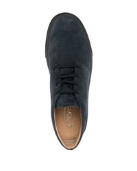 dunkelblaue Chukka-Stiefel aus Wildleder von Tod's