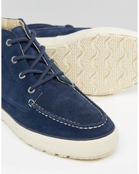 dunkelblaue Chukka-Stiefel von Sperry