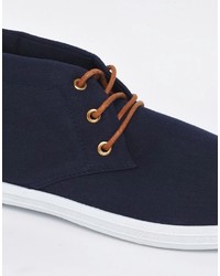 dunkelblaue Chukka-Stiefel von Asos