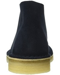 dunkelblaue Chukka-Stiefel von Clarks Originals