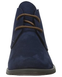 dunkelblaue Chukka-Stiefel von Marco Tozzi