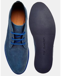 dunkelblaue Chukka-Stiefel von Lacoste