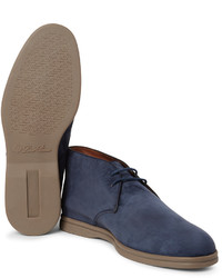 dunkelblaue Chukka-Stiefel von Loro Piana