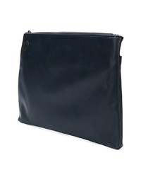 dunkelblaue Clutch Handtasche von Emporio Armani