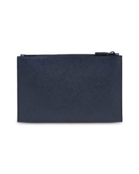 dunkelblaue Clutch Handtasche von Prada