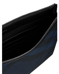 dunkelblaue Clutch Handtasche von Burberry