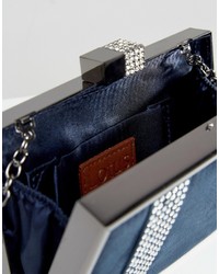 dunkelblaue Clutch von Lotus