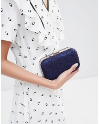 dunkelblaue Clutch von Little Mistress