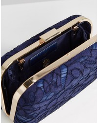 dunkelblaue Clutch von Little Mistress