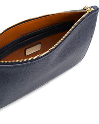 dunkelblaue Clutch von Salvatore Ferragamo