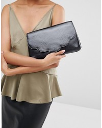 dunkelblaue Clutch von Asos