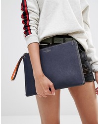 dunkelblaue Clutch von Pauls Boutique