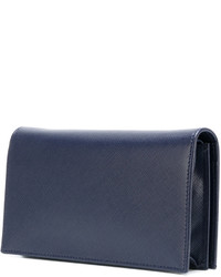 dunkelblaue Clutch von Salvatore Ferragamo