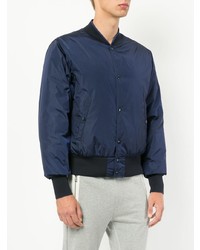 dunkelblaue Collegejacke von Moncler