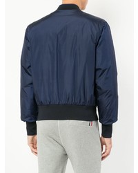 dunkelblaue Collegejacke von Moncler