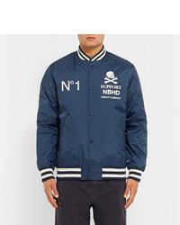 dunkelblaue Collegejacke