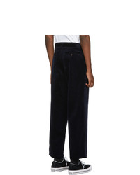 dunkelblaue Cord Chinohose von Noah NYC