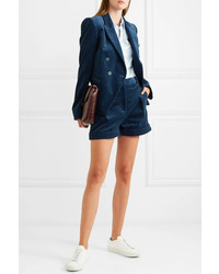 dunkelblaue Cordshorts von Stella McCartney