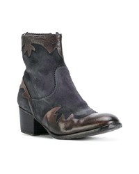 dunkelblaue Cowboystiefel aus Leder von Ink