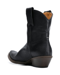 dunkelblaue Cowboystiefel von Maison Margiela