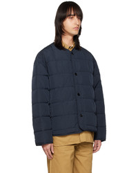 dunkelblaue Daunenjacke von Jil Sander