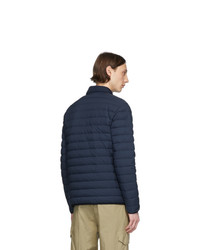 dunkelblaue Daunenjacke von Stone Island