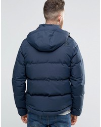 dunkelblaue Daunenjacke von The North Face