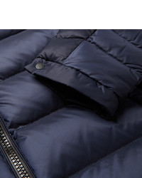 dunkelblaue Daunenjacke von Burberry