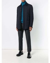 dunkelblaue Daunenjacke von Brioni