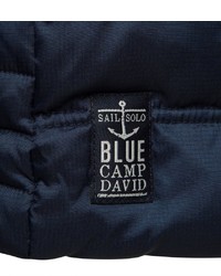 dunkelblaue Daunenjacke von Camp David