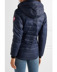 dunkelblaue Daunenjacke von Canada Goose