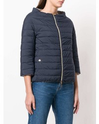 dunkelblaue Daunenjacke von Herno