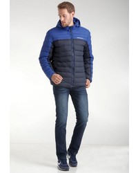 dunkelblaue Daunenjacke von Crosshatch