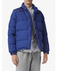 dunkelblaue Daunenjacke von Burberry