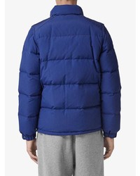 dunkelblaue Daunenjacke von Burberry