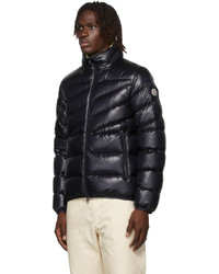 dunkelblaue Daunenjacke von Moncler