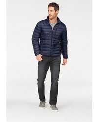 dunkelblaue Daunenjacke von Hawke & Co