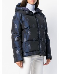 dunkelblaue Daunenjacke von Moncler