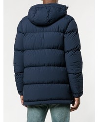 dunkelblaue Daunenjacke von Stone Island