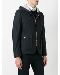 dunkelblaue Daunenjacke von Moncler Gamme Bleu