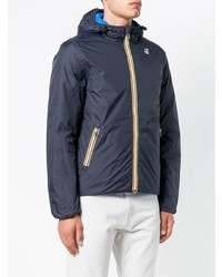 dunkelblaue Daunenjacke von K-Way