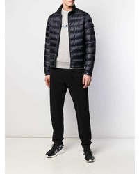 dunkelblaue Daunenjacke von Moncler