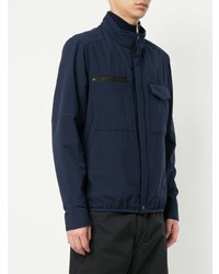 dunkelblaue Daunenjacke von Stone Island