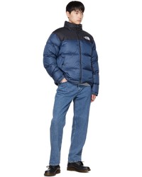 dunkelblaue Daunenjacke von The North Face