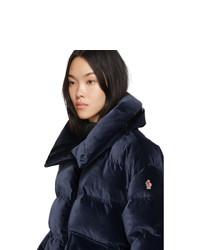 dunkelblaue Daunenjacke von Moncler Grenoble