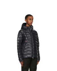 dunkelblaue Daunenjacke von Moncler