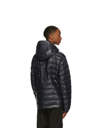 dunkelblaue Daunenjacke von Moncler